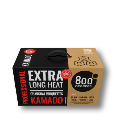Угольные брикеты Kamado 800 Degrees Kamado Pini-Kay, коробка 10 кг