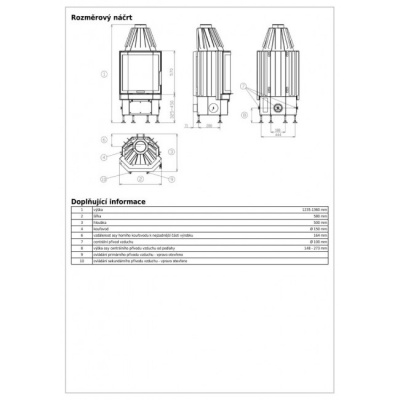 Каминная топка ABX Derby 6/57 Prisma Каминная топка ABX Derby 6/57 Prisma