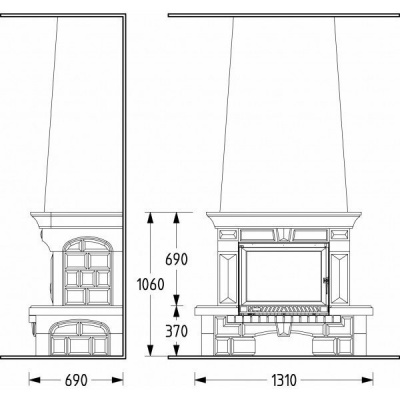 Каминная облицовка Supra Medoc
