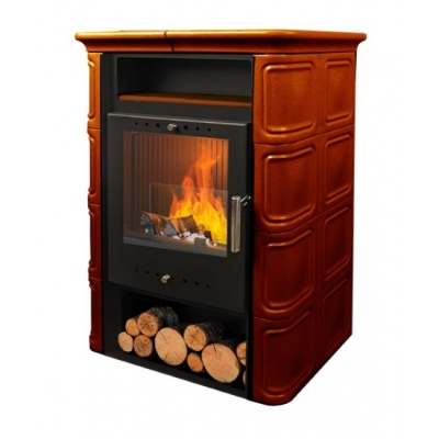 Печь-камин Nordflam VERA Коричневая