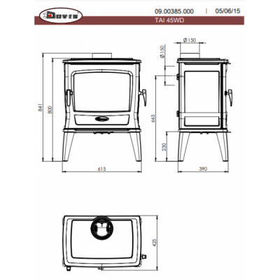 Печь-камин Dovre TAI45WD Печь-камин Dovre TAI45WD