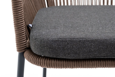 Стул 4SIS Лион из роупа Цвет: серый муар, коричневый, темно-серый