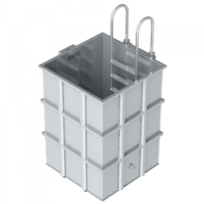 Купель из нержавеющей стали 1,3х1,3х1,8 Купель из нержавеющей стали 1,3х1,3х1,8