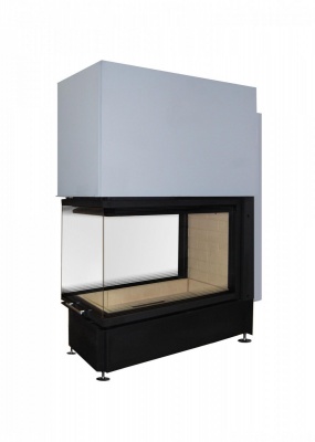 Каминная топка Экокамин ДЕЛЬТА 900 три стекла