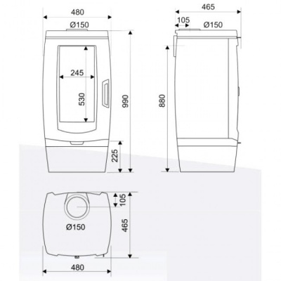 Отопительная печь Supra Ramses