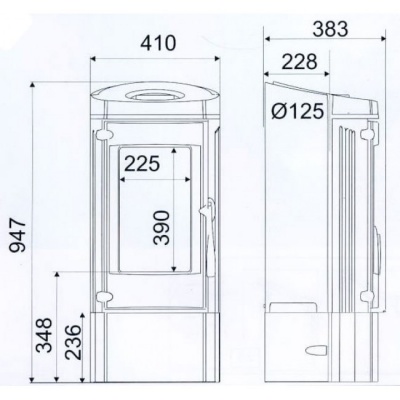Отопительная печь Supra Wido 2