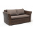 Диван 4SIS Капучино двухместный (гиацинт) Цвет: коричневый