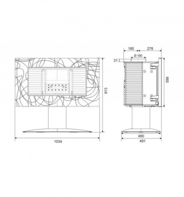 ПЕЧЬ-КАМИН Invicta SYMPHONIA