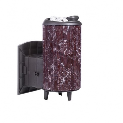 Банная печь Прометалл Атмосфера XL (Про) в ламелях Россо Леванто