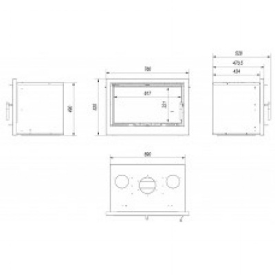 Каминная топка Kratki Arke 70 Каминная топка Kratki Arke 70