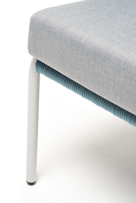 Кресло 4SIS Милан Цвет: светло-серый RAL7035, бирюзовый