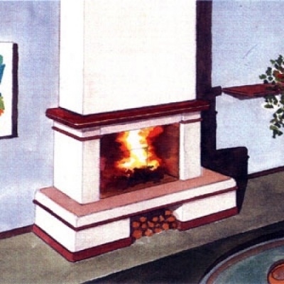 Каминная облицовка Palazzetti Verona incasso totale Каминная облицовка Palazzetti Verona incasso totale