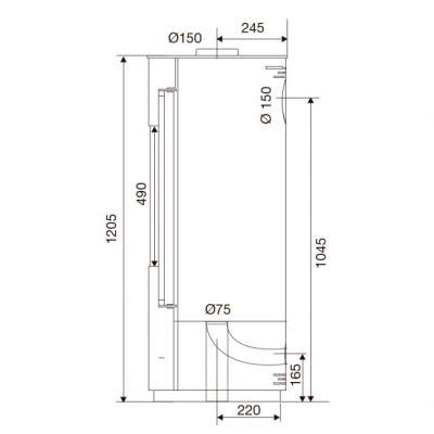 Отопительная печь Supra Lucie Rouge Отопительная печь Supra Lucie Rouge