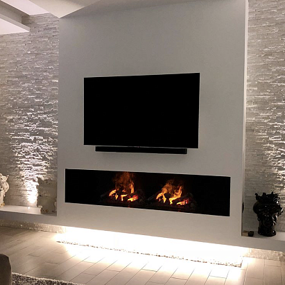 Встраиваемый Электроочаг Cassette 1000 Черная панель