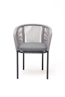 Стул из роупа 4SIS Марсель Цвет: темно-серый, светло-серый Стул из роупа 4SIS Марсель Цвет: темно-серый, светло-серый