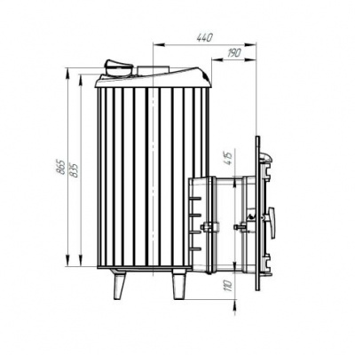 Печь банная Прометалл Атмосфера XL (Про) ламели Окаменевшее дерево наборные