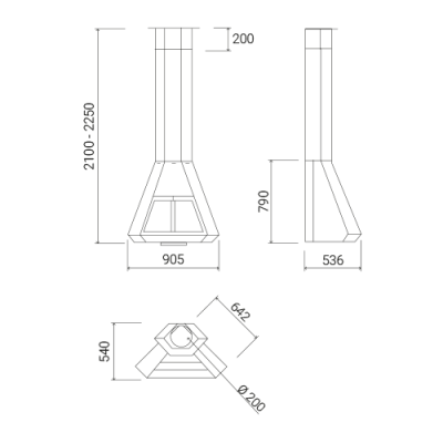 Камин Traforart Arion фронтальный