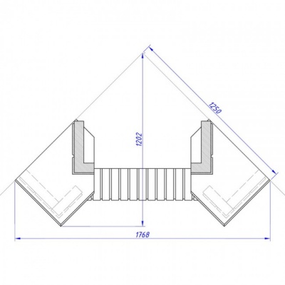Каминная облицовка Supra-Russia BOLERO SR, с каменной балкой, универсальная