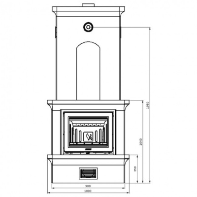 Печь-камин Keddy K21, SK 2001, угл., заднее подключ. Печь-камин Keddy K21, SK 2001, угл., заднее подключ.