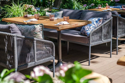 Диван 4SIS Канны двухместный из роупа Цвет: темно-серый Диван 4SIS Канны двухместный из роупа Цвет: темно-серый