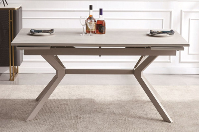 Интерьерный раздвижной стол 4SIS Меркурий Цвет: белый глянцевый