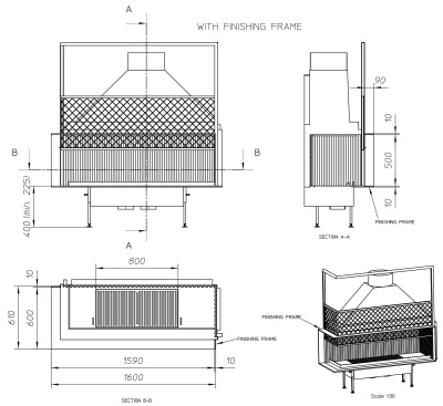 Топка Metalfire Universal MF 1500-50 W 2S L