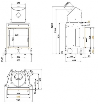 Каминная топка Brunner Compact 51/55 FS 