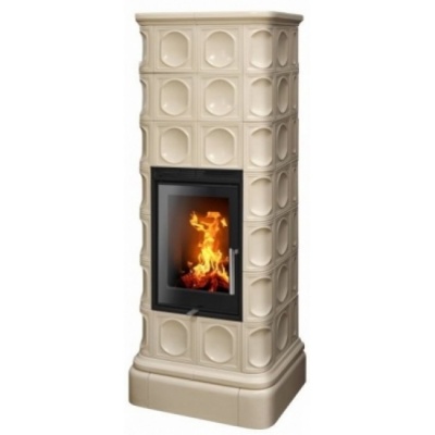 Печь-камин ABX KALEDONIE EXclusive XL, высокая - вставка Orion (песчаный)