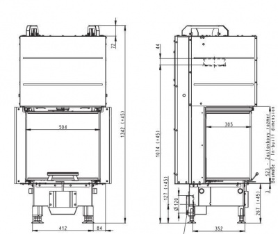 Каминная топка Romotop HEAT C 2G L 50.52.31.21 Каминная топка Romotop HEAT C 2G L 50.52.31.21