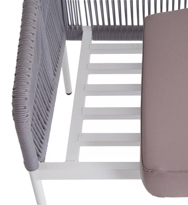 Диван 4SIS Канны трехместный из роупа Цвет: светло-серый Диван 4SIS Канны трехместный из роупа Цвет: светло-серый