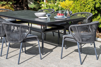 Стул 4SIS Милан из роупа Цвет: темно-серый муар, темно-серый