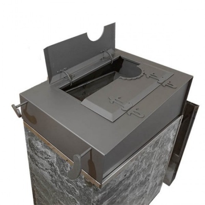 Печь для бани дровяная ИнжКомЦентр ВВД Чародейка М Русский пар в талькохлорите