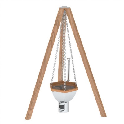 Банный чан 6 граней на бревнах с печью AISI 304 Банный чан 6 граней на бревнах с печью AISI 304