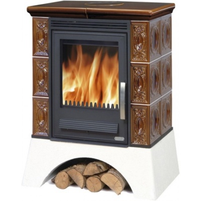 Печь-камин ABX Helvetia LP, с чугунной топкой (коричневый) Печь-камин ABX Helvetia LP, с чугунной топкой (коричневый)