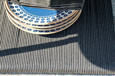 Комплект садовой мебели 4SIS Канны на 5 персон из роупа Цвет: темно-серый Комплект садовой мебели 4SIS Канны на 5 персон из роупа Цвет: темно-серый