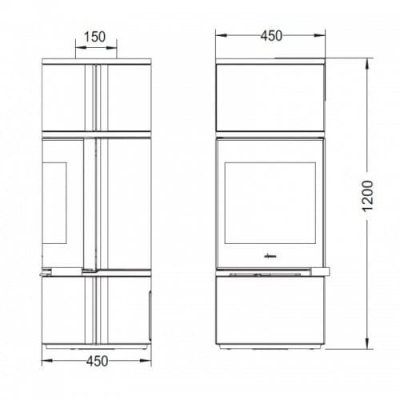 ПЕЧЬ-КАМИН Invicta ALCOR