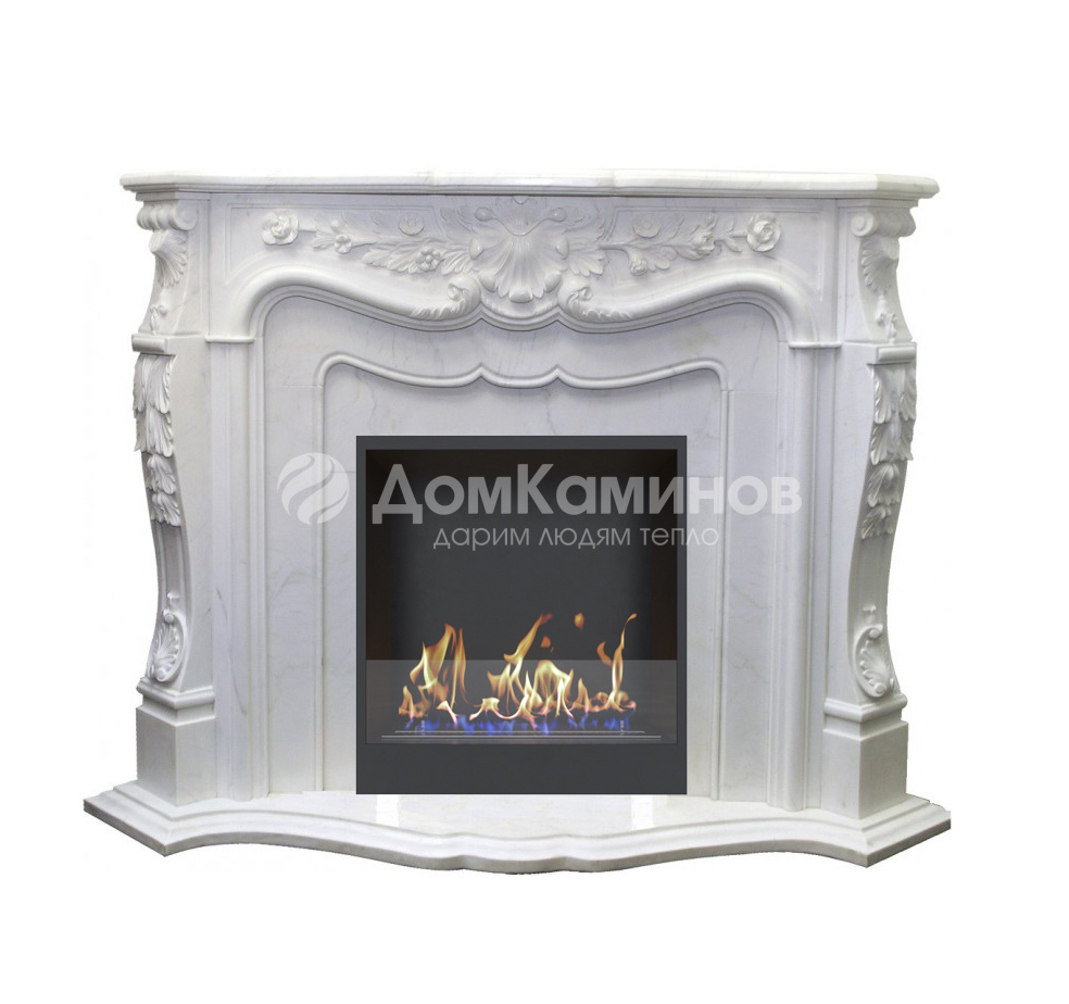 Мраморный биокамин Рома