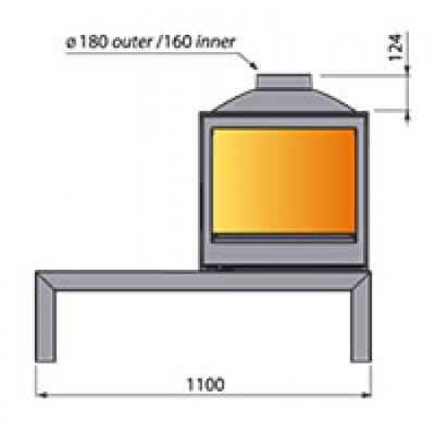 Отопительная печь Liseo Castiron LCI 5 G4 Table Отопительная печь Liseo Castiron LCI 5 G4 Table
