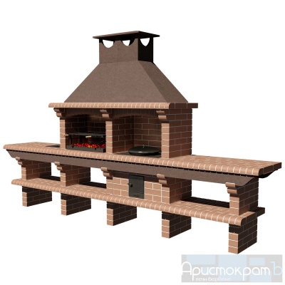 Кирпичное барбекю АРИСТОКРАТЪ 736 Кирпичное барбекю АРИСТОКРАТЪ 736