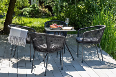 Интерьерный стол 4SIS Конте квадратный 63 Цвет: серый гранит Интерьерный стол 4SIS Конте квадратный 63 Цвет: серый гранит