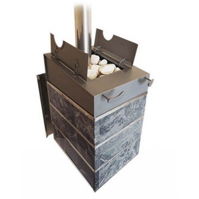 Печь для бани дровяная ИнжКомЦентр ВВД Чародейка Русский пар в змеевике