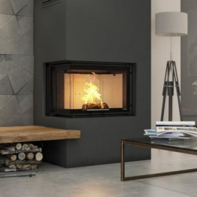 Топка Defro Home Intra SM Mini G, угловая, 10 кВт, 699/478/443мм, гильотина