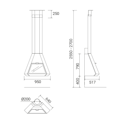 Камин Traforart Arion угловой Камин Traforart Arion угловой