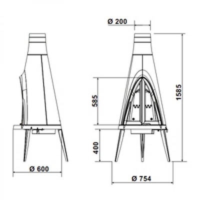 ПЕЧЬ-КАМИН Invicta POW-WOW