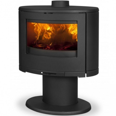 Печь-камин Dovre BOW/P, дровяная овальная, с округленным стеклом, на подставке Печь-камин Dovre BOW/P, дровяная овальная, с округленным стеклом, на подставке