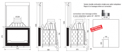 Каминная топка Seguin PANO 7 EVOLUTION PLUS с Гильотиной Каминная топка Seguin PANO 7 EVOLUTION PLUS с Гильотиной