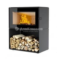 АСТОВ Печь-камин КУБ 800 на дровнике