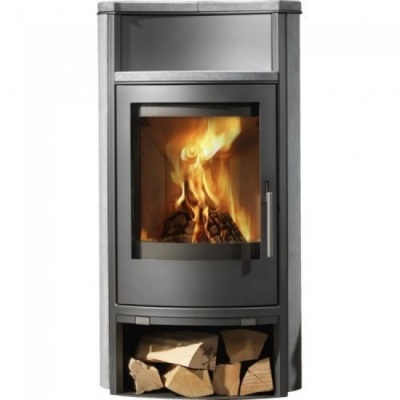 Печь-камин ABX Yago 7 (черная сталь)