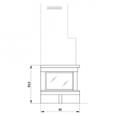 Каминная облицовка Palazzetti Lisbona, столешница - Emperador