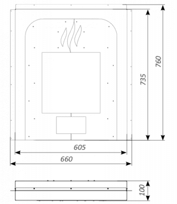 Разделительный экран Long Window Max утепленный Разделительный экран Long Window Max утепленный